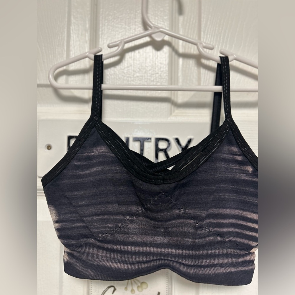 NWOT FP Movement Tye Dye Bra Grey Size XS/S